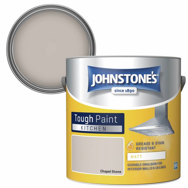 Johnstone's kitchen matt paint Chapel Stone 2.5L (British brand)