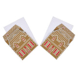 Argos Home gingerbread house Christmas cards pack of 10 (British brand)