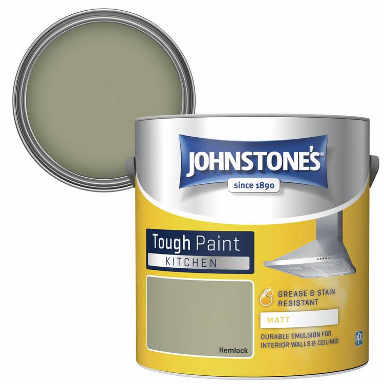 Johnstone's Kitchen Matt Paint Hemlock 2.5L - British product