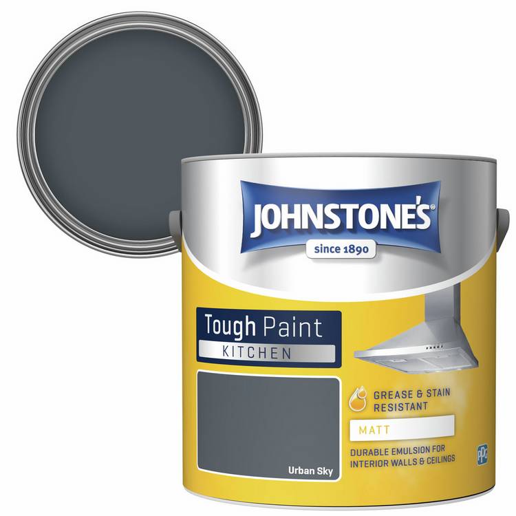 Johnstone's Kitchen Matt Paint Urban Sky 2.5L, UK version