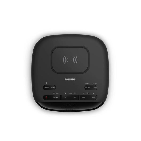 Philips Bluetooth clock radio in black, imported from the UK