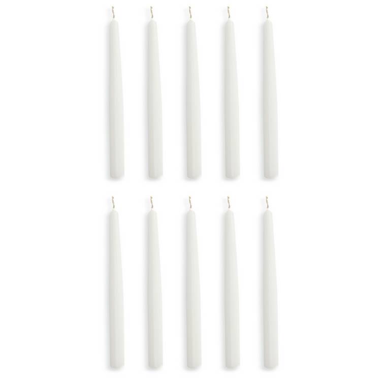 Habitat tapered candles unscented pack of 10 - British product