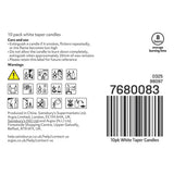 Habitat tapered candles unscented pack of 10 - British product
