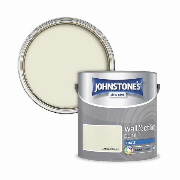 Johnstone's Antique Cream matt paint 2.5L - British product