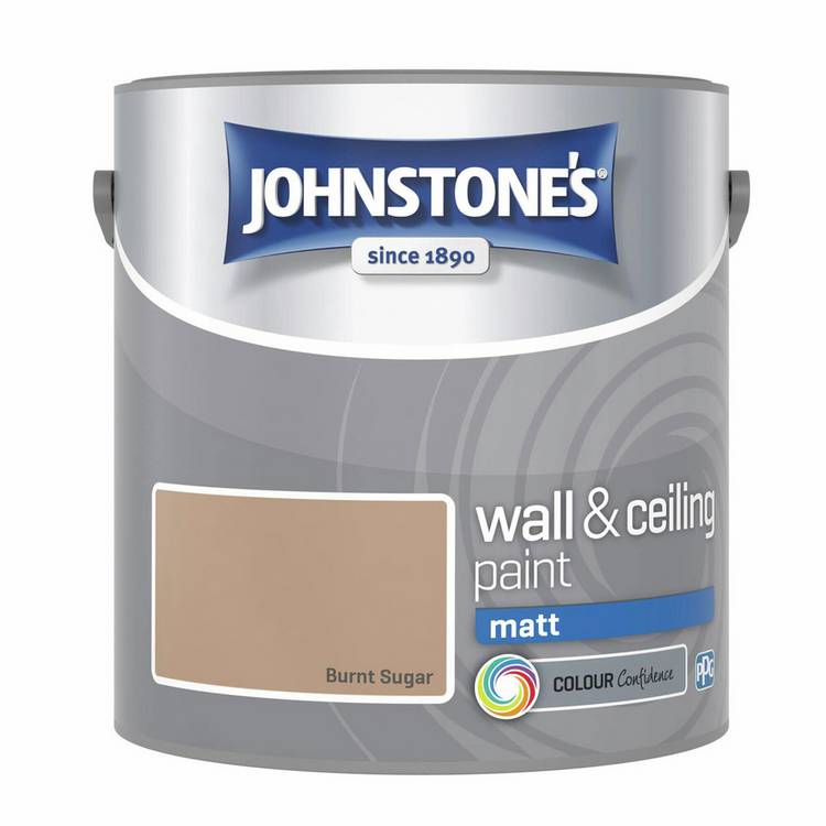 Johnstone's Burnt Sugar matt paint 2.5L, UK version
