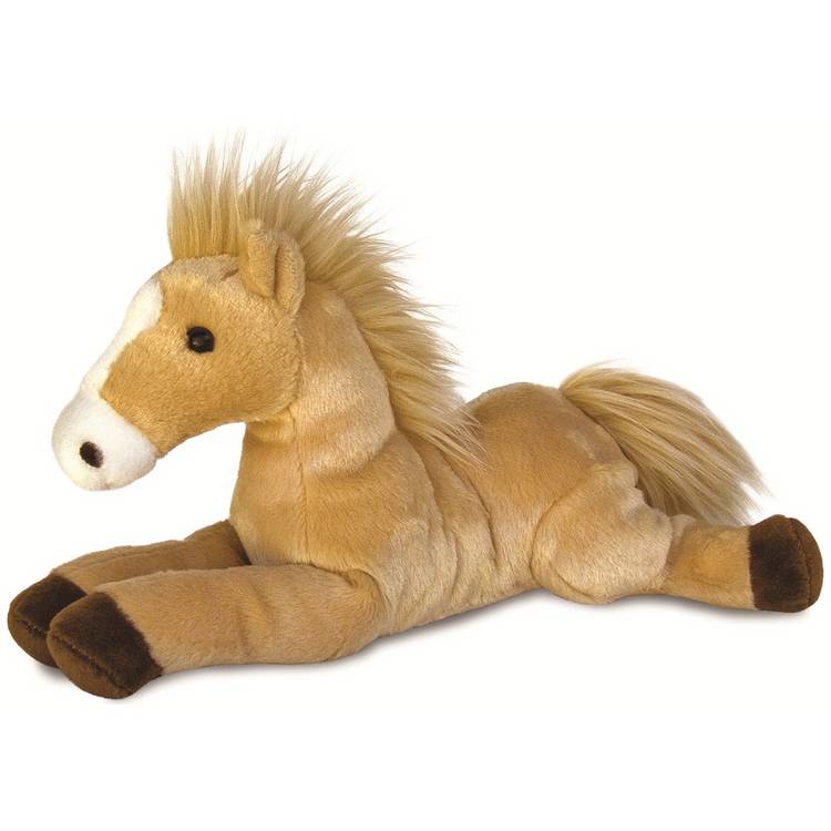 Aurora Flopsies Butterscotch Horse soft toy, imported from the UK