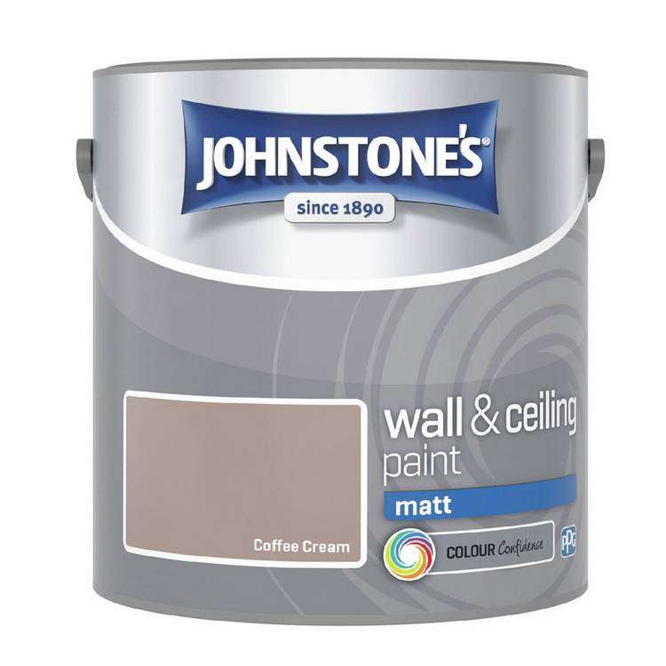 Johnstone's Matt Paint Coffee Cream 2.5L - British product