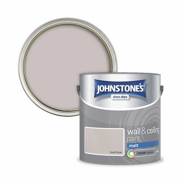 Johnstone's Wall & Ceiling Matt Paint Iced Petal 2.5L, UK version
