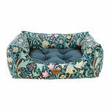 Morris & Co Golden Lily print dog bed large, imported from the UK