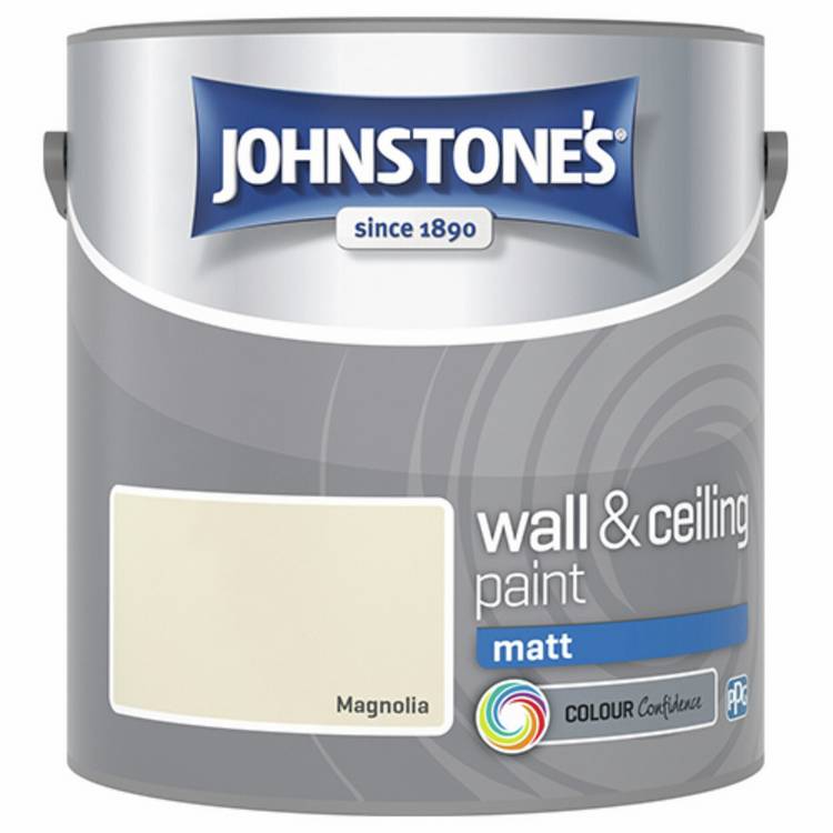 Johnstone's Matt Paint Magnolia 2.5L - British product