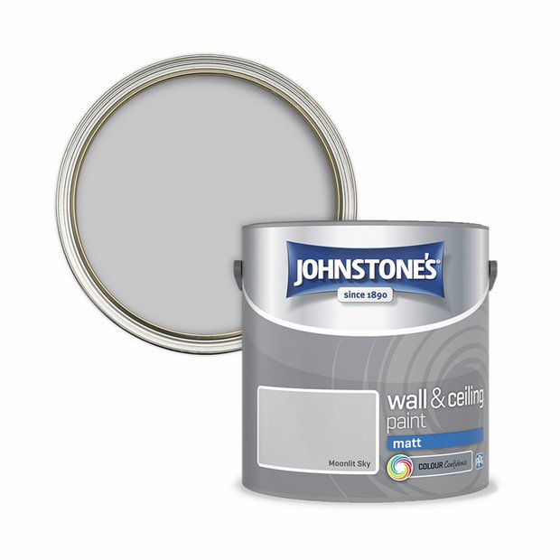 Johnstone's wall and ceiling matt paint Moonlit Sky 2.5L - British product