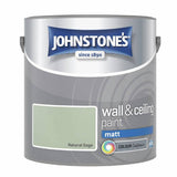 Johnstone's wall and ceiling matt paint Natural Sage 2.5L (British brand)