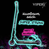 Zinc Viper X stunt scooter with aluminium deck - British product
