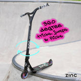 Zinc Viper X stunt scooter with aluminium deck - British product