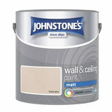 Johnstone's wall and ceiling matt paint Oatcake 2.5L (British brand)