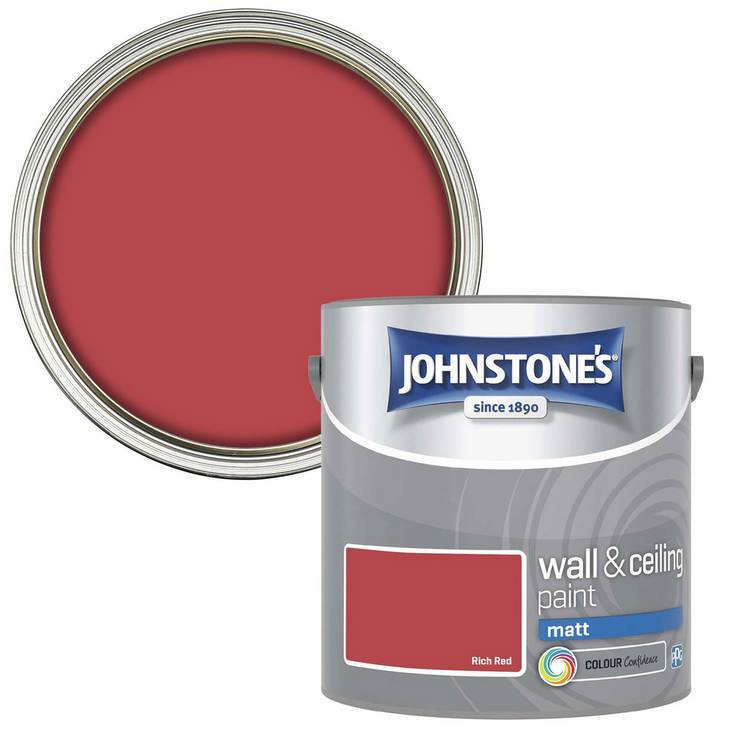 Johnstone's wall paint Rich Red 2.5L - British product