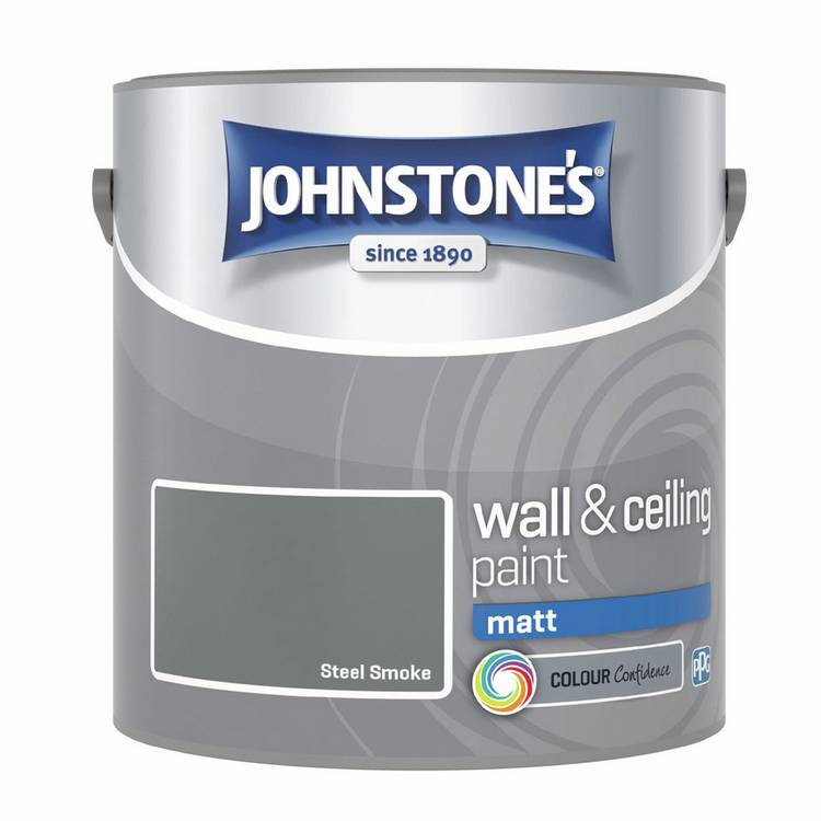 Johnstone's matt paint Steel Smoke 2.5L - British product