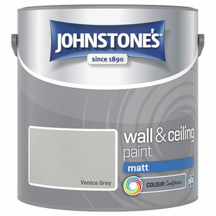 Johnstone's wall and ceiling paint Venice Grey 2.5L, UK version