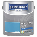 Johnstone's wall and ceiling matt paint Waterfall blue 2.5L (British brand)