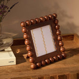 Argos Habitat Brown Bobble Wooden Picture Frame - 5x5 inch- Buy online at McGrocer