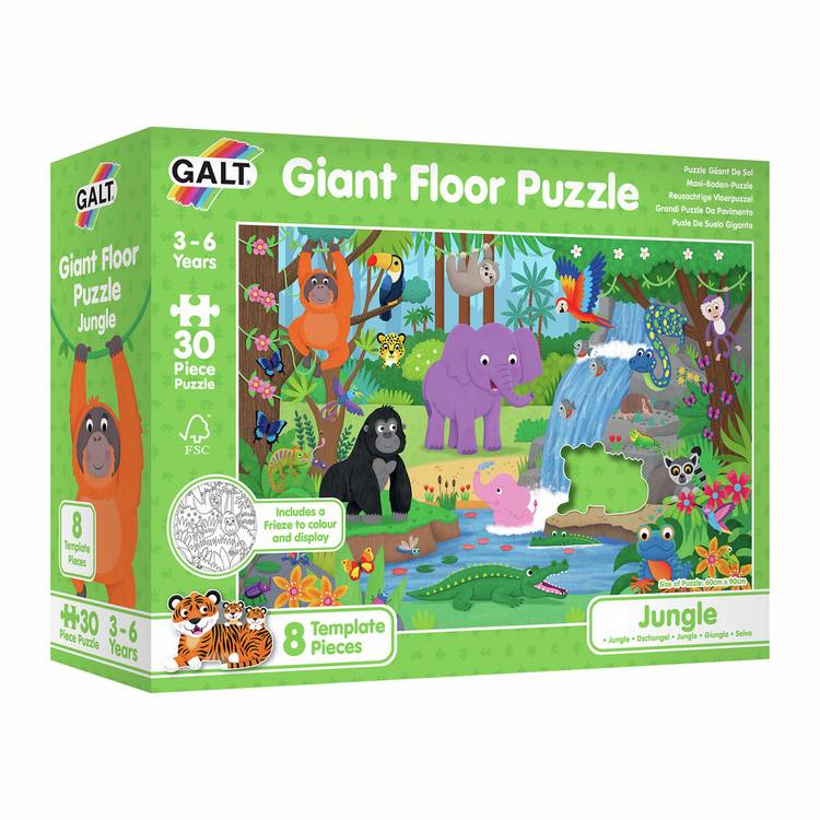 Galt jungle giant floor puzzle 30 pieces (British brand)