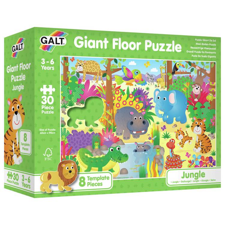 Galt jungle giant floor puzzle 30 pieces (British brand)