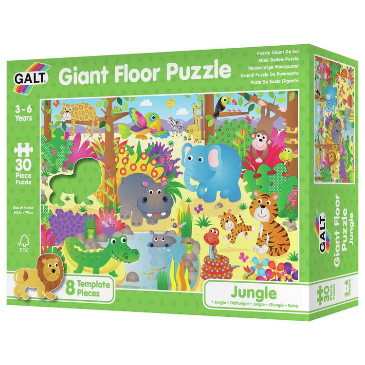Galt jungle giant floor puzzle 30 pieces (British brand)