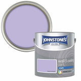 Johnstone's Sweet Lavender matt paint 2.5L, imported from the UK