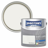 Johnstone's wall and ceiling matt paint White Whisper 2.5L, imported from the UK
