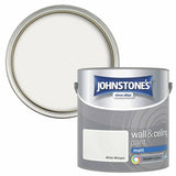 Johnstone's wall and ceiling matt paint White Whisper 2.5L, imported from the UK