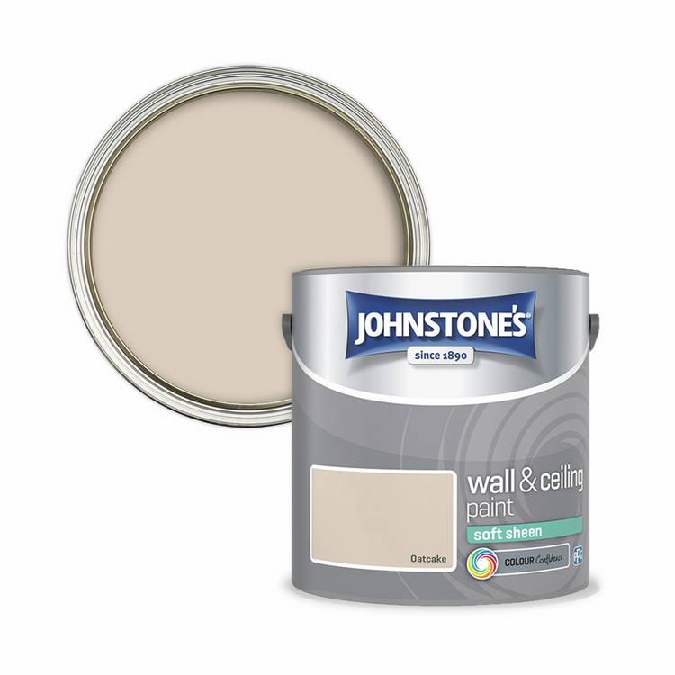 Johnstone's soft sheen paint Oatcake 2.5L, UK version