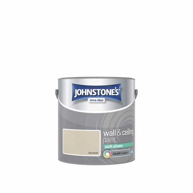 Johnstone's soft sheen paint Seashell 2.5L, imported from the UK