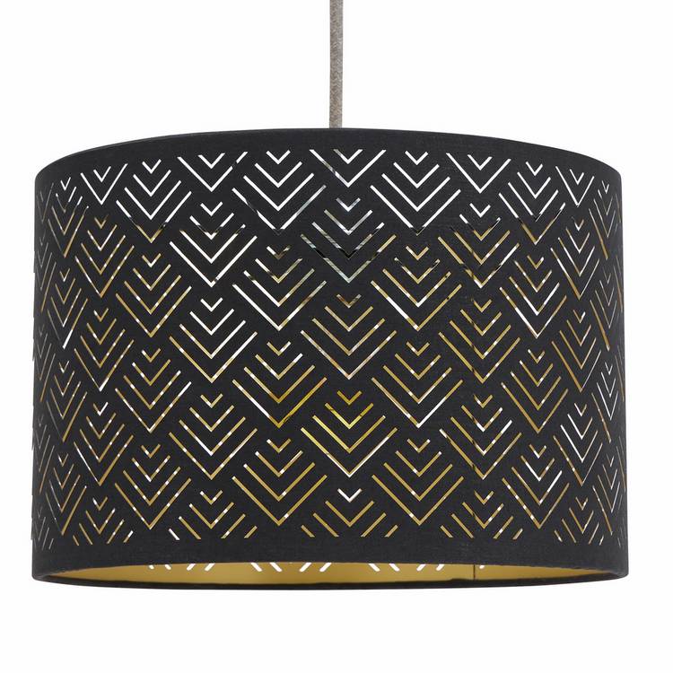Argos Home black lasercut lampshade 30cm, imported from the UK