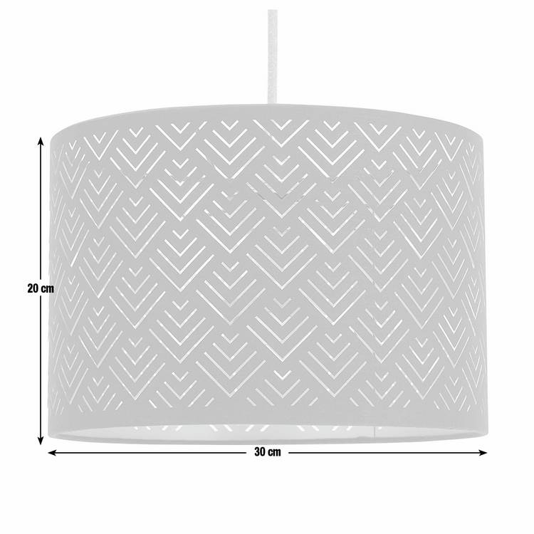 Argos Home black lasercut lampshade 30cm, imported from the UK