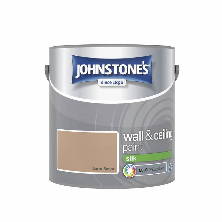 Johnstone's wall and ceiling silk paint Burnt Sugar 2.5L, UK version