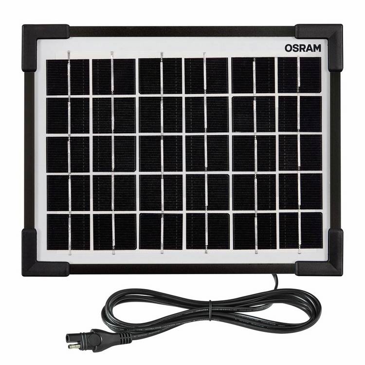 OSRAM 5W solar car battery charger, UK version