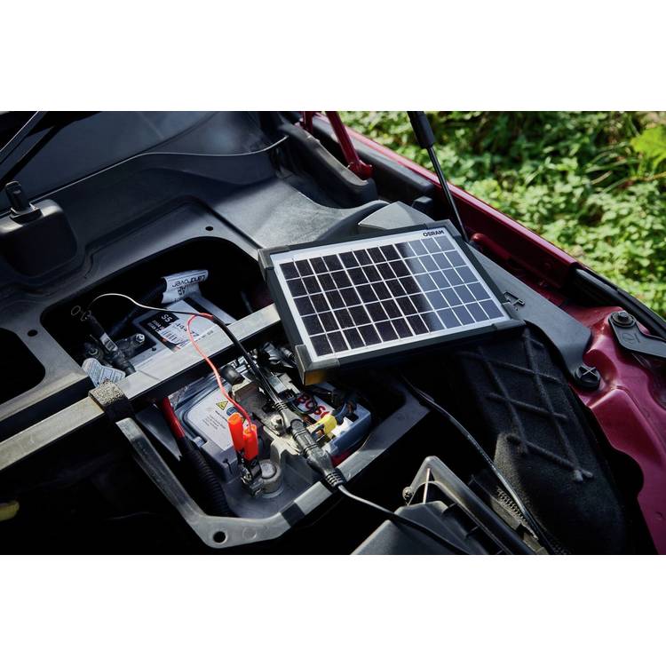 OSRAM 5W solar car battery charger, UK version