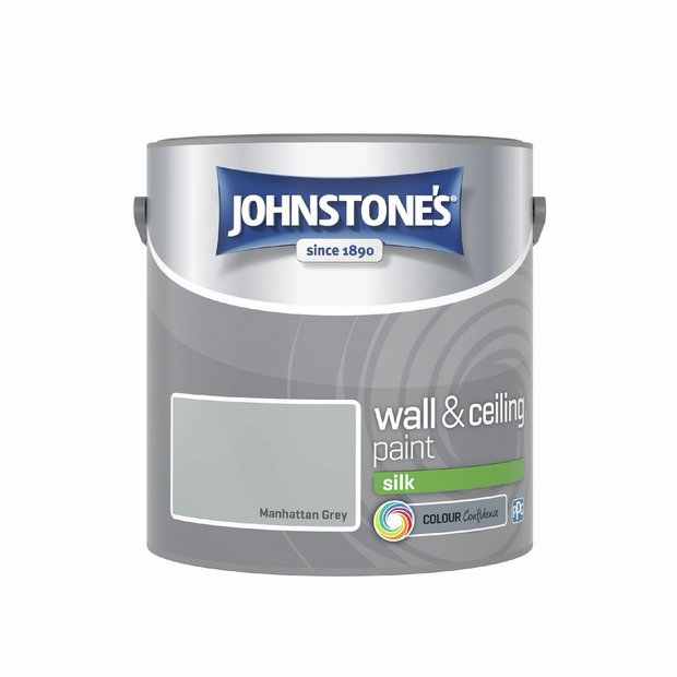 Johnstone's silk paint Manhattan Grey 2.5L, UK version
