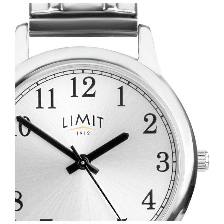 Limit men's silver stainless steel bracelet watch (British brand)