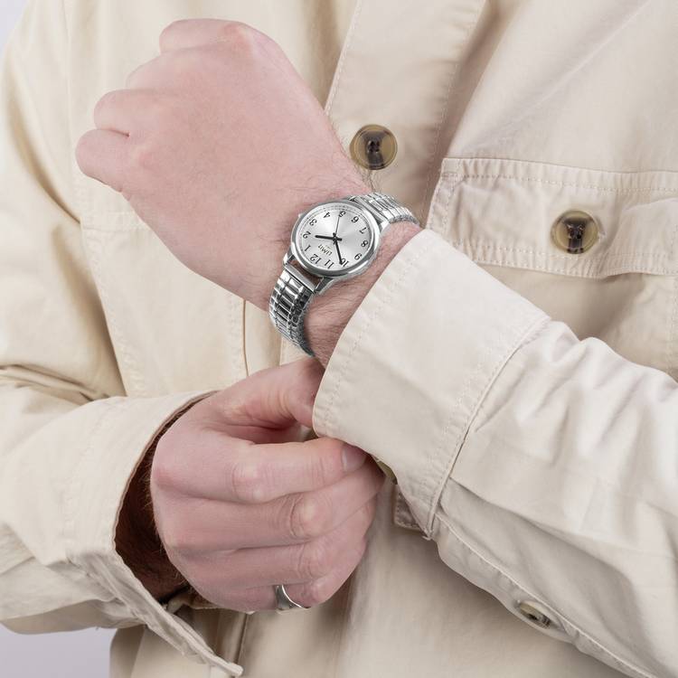Limit men's silver stainless steel bracelet watch (British brand)