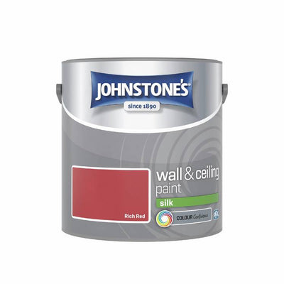 Argos Johnstone's Wall & Ceiling Silk Paint Rich Red 2.5L- Buy online at McGrocer