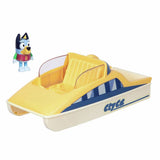 Bluey CityCat Boat toy with water pool and colour-change rashie (British brand)