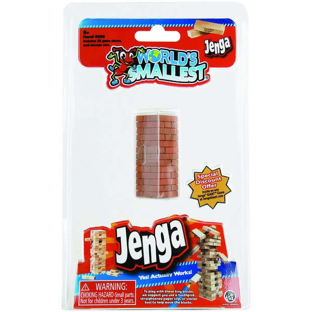 World's Smallest miniature Jenga travel game - British product