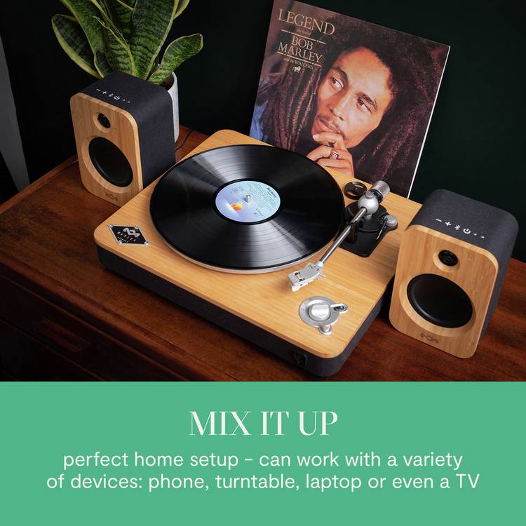 House of Marley Get Together Duo bluetooth bookshelf speakers (British brand)