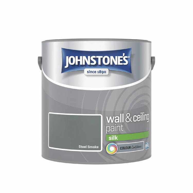 Johnstone's wall and ceiling silk paint Steel Smoke 2.5L (British brand)