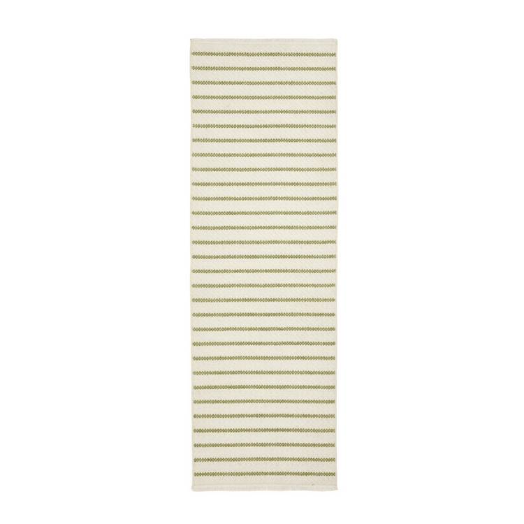 Habitat stripe green flatweave runner 66x200cm (British brand)