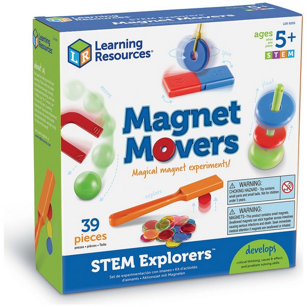 Learning Resources STEM Explorers Magnet Movers 39-piece set (British brand)