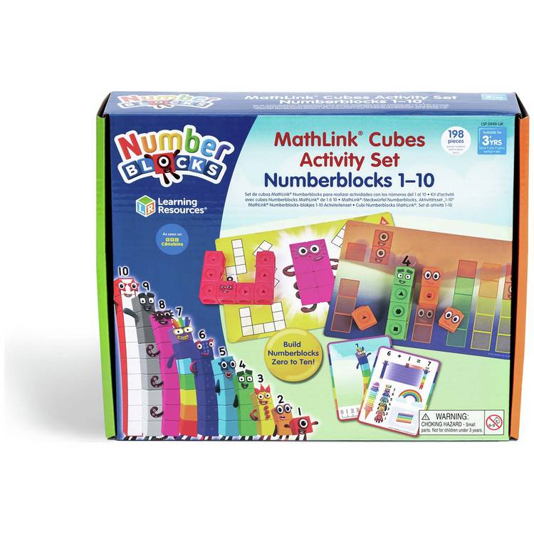 Learning Resources MathLink Cubes Numberblocks 1-10 Set, imported from the UK