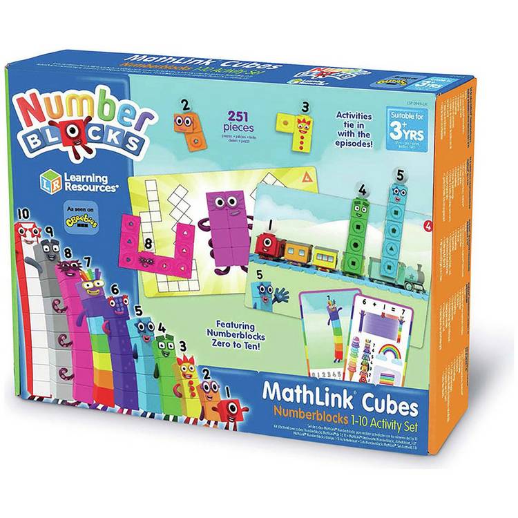 Learning Resources MathLink Cubes Numberblocks 1-10 Set, imported from the UK