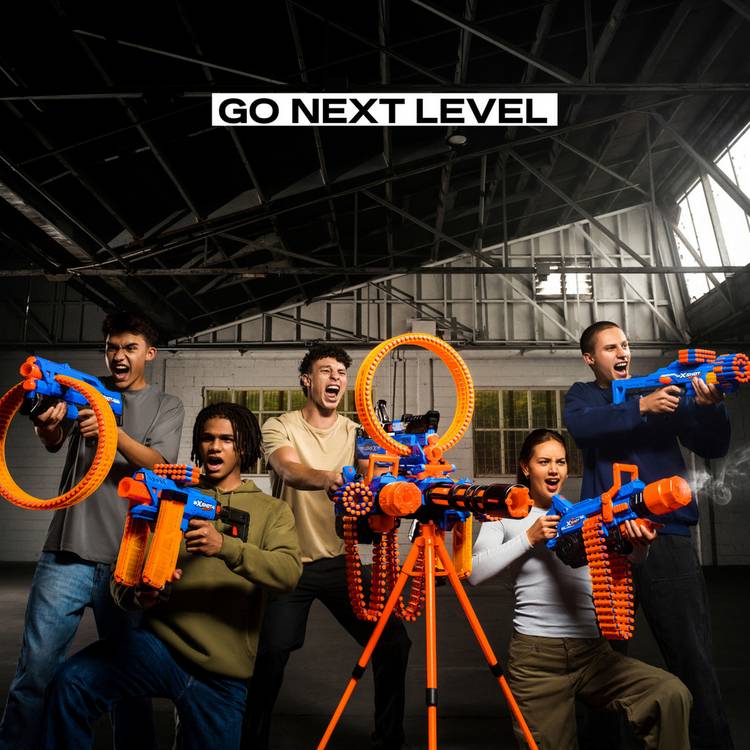 XSHOT Insanity Smoking Blaster foam dart toy, imported from the UK